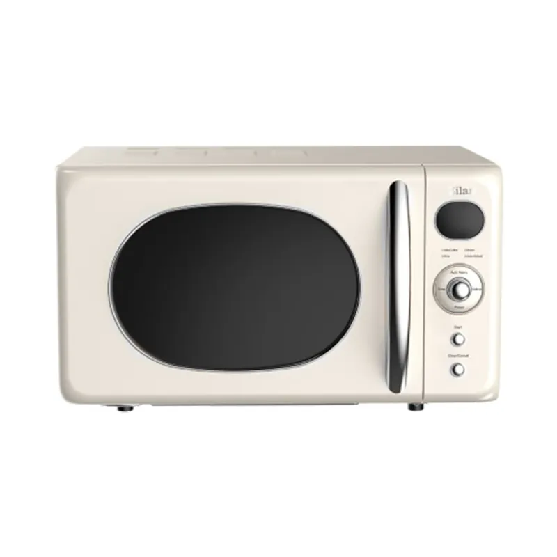 Cuptor cu microunde Zilan ZLN1245 Retro, putere 700W, capacitate 20L, functie de dezghetare, afisaj digital, temporizator