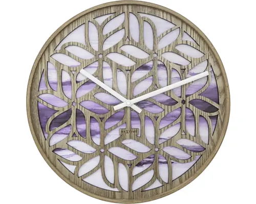 Ceas perete NeXtime Lotus mov Ø 40 cm buc
