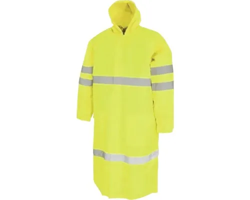 Pelerină de ploaie impermeabilă DCT Turpan din poliester galben reflectorizant, mărime M buc