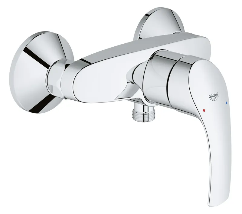 Baterie baie pentru dus, Grohe Eurosmart New 33555002, monocomanda, montaj pe perete, finisaj cromat buc