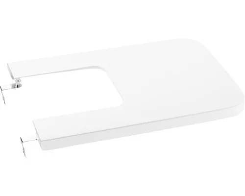 Capac bideu Roca Inspira Square Supralit®, soft close, alb 37,4x53,2 cm buc
