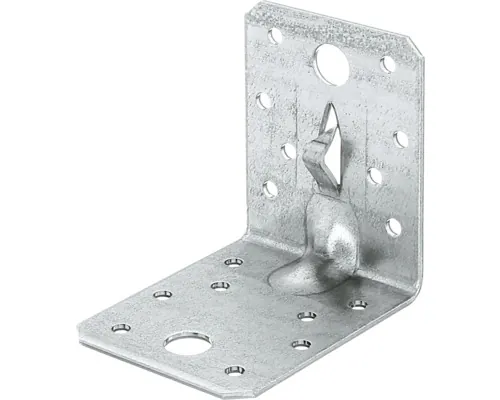 Colțar metalic perforat Alberts 70x70x55x2 mm, oțel zincat Sendzimir, rigidizat buc