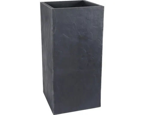 Ghiveci flori EDA Volcania 39,5x39,5x80 cm antracit buc