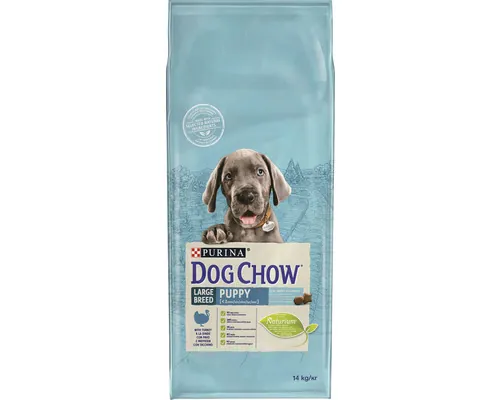 Hrană uscată pentru câini PURINA Dog Chow Puppy Talie Mare cu curcan și orez 14 kg buc