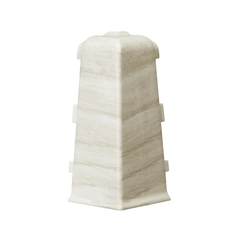 Set colt exterior plinta parchet Arbiton Indo 70, stejar alb, 70 x 30 mm, 2 bucati/set 2buc