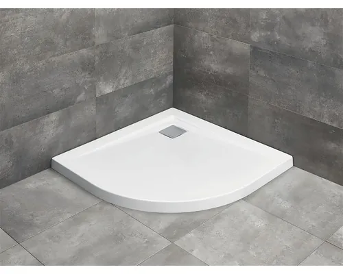 Cădiță de duș semirotundă Radaway Argos A 90x90x5,5 cm acril alb 4AA99-01 buc