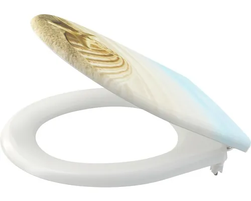 Capac WC cu model Alca SHELL duroplast închidere lentă 37x44,5 cm buc