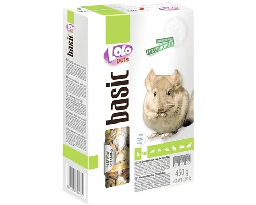 Hrană de bază Lolo pentru șinșile, 450 g buc
