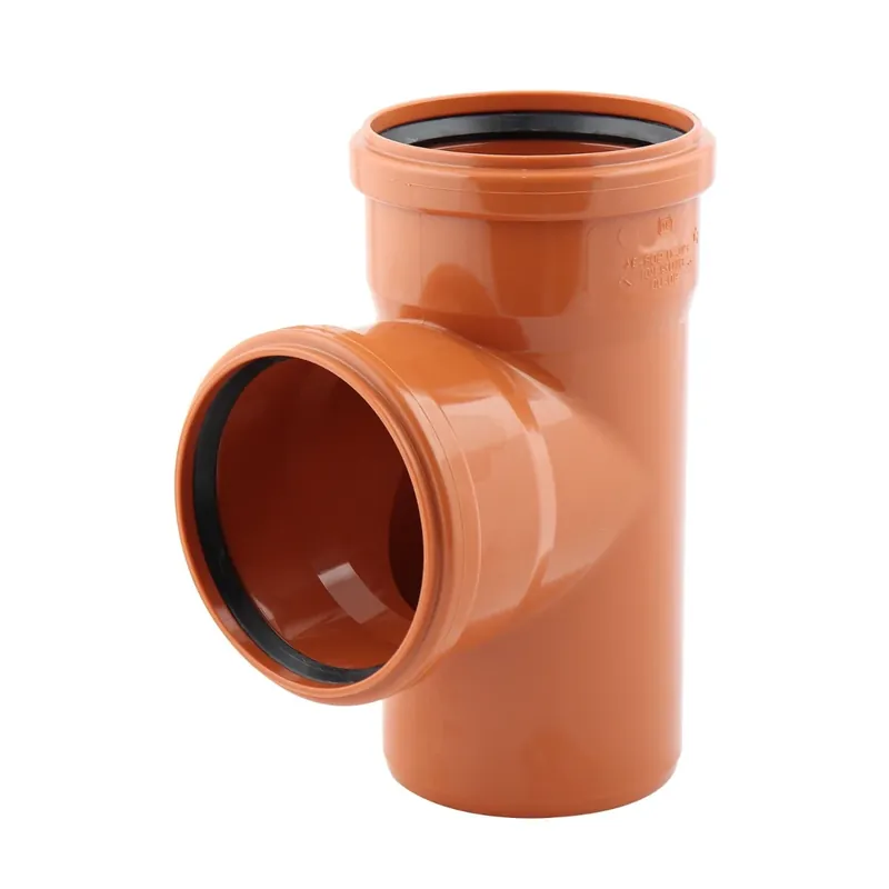 Ramificatie PVC, cu inel, D 250 x 110 mm, 87 grade, portocaliu buc
