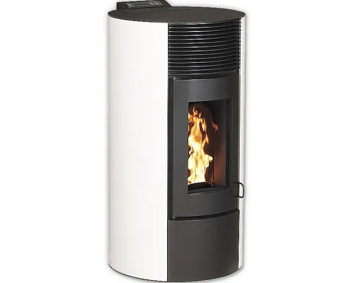 Șemineu pe peleți Interstoves Paola 11,4 kW alb, aprindere electrică, 103x53x53 cm buc