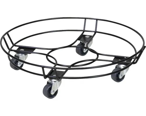 Suport ghiveci cu roți, WagnerSystem, oțel, negru, Ø 38 cm, capacitate portantă 100 kg buc