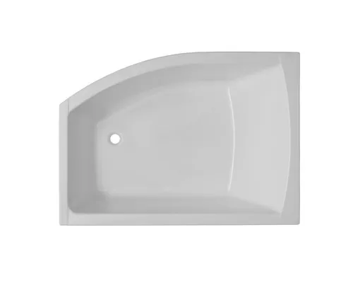 Cadă de baie asimetrică pe colţ Belform Magnus 115x160x67 cm colț dreapta acril alb 27SE0006 buc