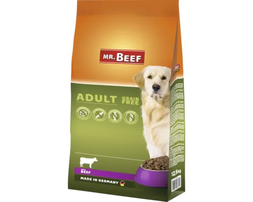Hrană uscată pentru câini MR. BEEF Adult cu vită fără cereale 12,5 kg buc