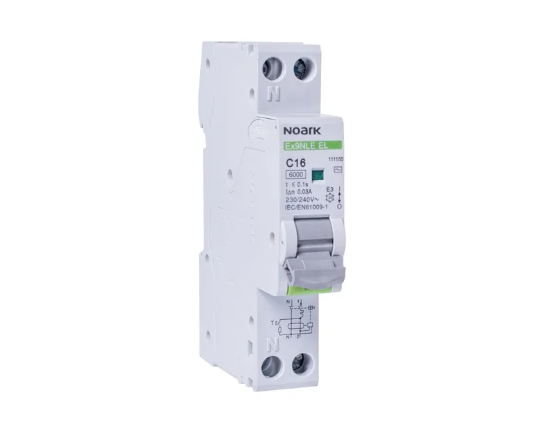 INTRERUPATOR AUTOMAT DIFERENTIAL RCBO ELECTRONIC 1 MODUL 1P+N 25A|6KA|B|30MA NOARK 111150
