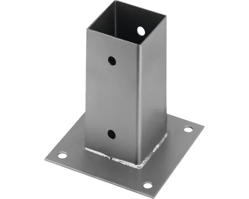 Suport stâlp aplicat Kaiserthal 71x71x150 mm, oțel inoxidabil, fixare în șuruburi buc