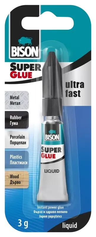 Adeziv cianoacrilat Bison Super Glue Liquid 3g