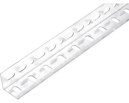 Cornier metalic perforat Alberts Conceptor 25x25x1,2 mm, lungime 2m, argintiu buc