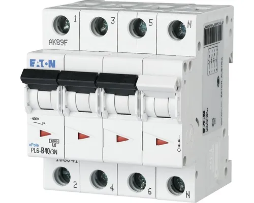 Disjunctor electric modular Eaton xPole 3P+N 40A 6kA, curbă C buc
