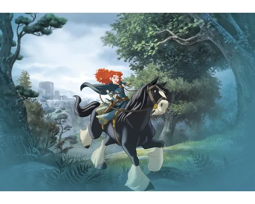 Fototapet vlies Komar IADX8-002 Into Adventure Merida Riding 400x280 cm buc