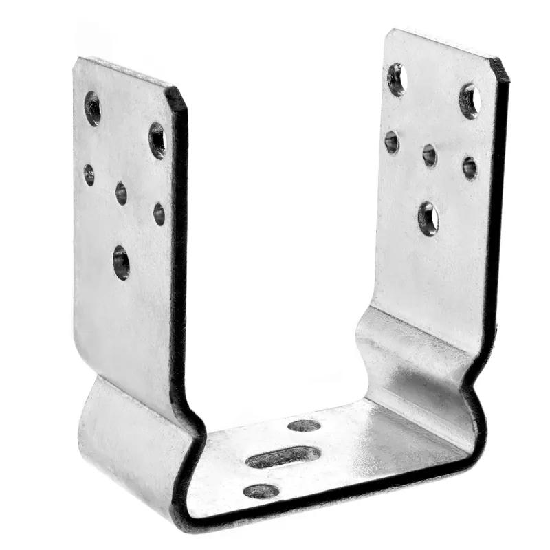 Suport stalp din tabla de otel zincat, 121 x 60 x 125 mm buc
