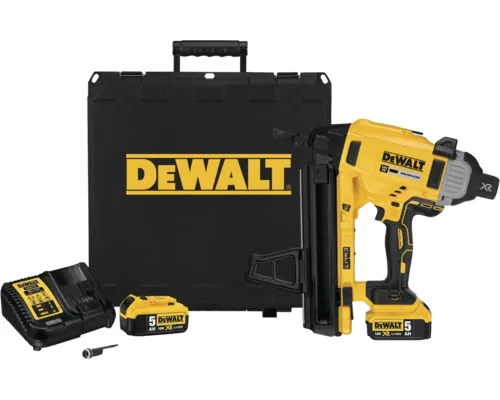 Pistol de bătut cuie DeWalt XR 18V DCN890P2, incl. cutie, 2x5Ah și încărcător buc