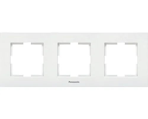 Ramă aparataje Panasonic Karre Plus 3 posturi, montaj orizontal, alb buc