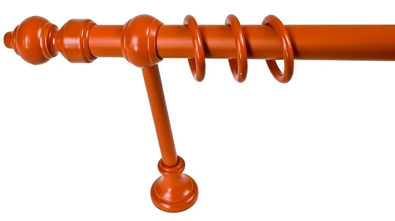Galerie metal infoliat, cires, 120 cm, accesorii incluse buc