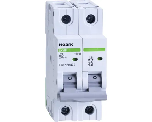 Întreruptor separator de sarcină Noark Ex9IP 2P 32A 500V DC buc