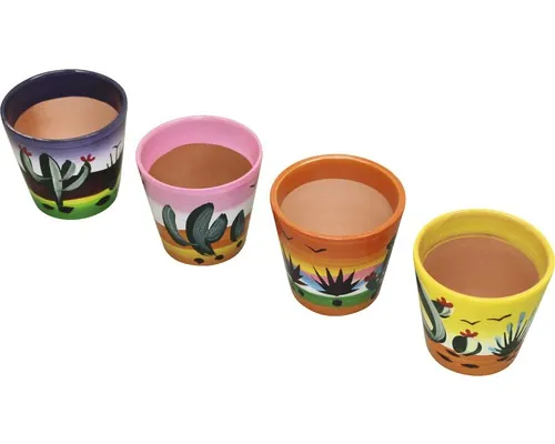 Mască pentru flori Mexiko, argilă, Ø 6 cm, sortat buc