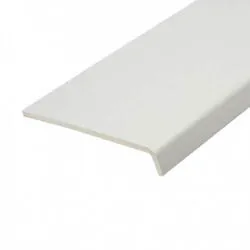 Glaf pvc pentru exterior 35/607 alb L=297cm Vox