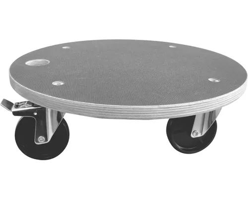 Platformă pentru transport Tarrox Maxi Stop max. 200kg Ø380x110 mm, roți pivotante din plastic, cu frână și blocarea direcției buc