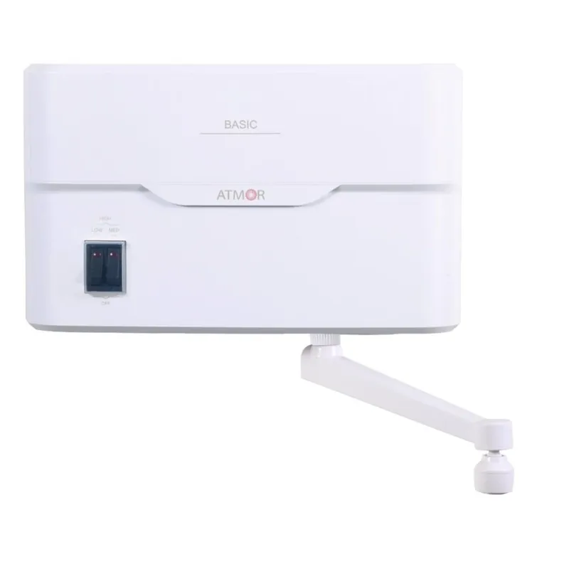 Instant apa calda, electric, Atmor Basic, pentru chiuveta, 3 trepte incalzire 2/3.5/5.5 kW, 300 x 182 x 95 mm, alb buc