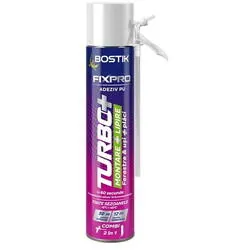 Spuma poliuretanica si adeziv de montaj turbo plus combi 750ml Bostik