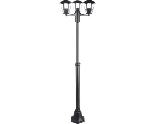Stâlp iluminat cu felinare Rabalux Marseille E27 max. 3x60W, 181 cm, negru buc