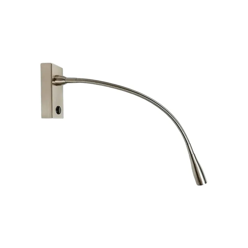 Aplica LED Snake, d 3.5 cm, l 48 cm, 3 w, aluminiu/nichel, argintiu