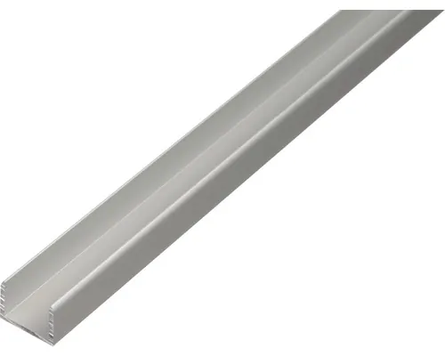 Profil aluminiu tip U Alberts 8,9x10x8,9x1,5 mm, lungime 1m, argintiu, eloxat buc