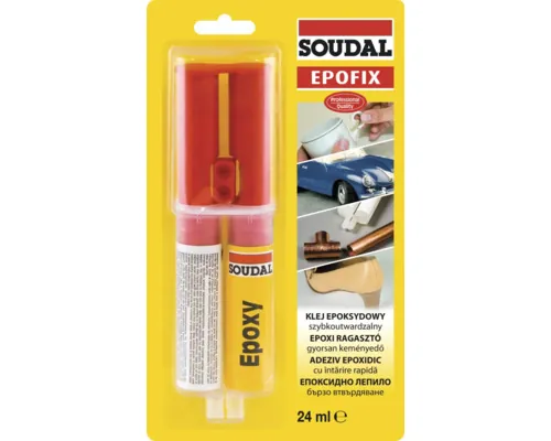 Adeziv epoxidic bicomponent Soudal Epofix 82A 24 ml buc