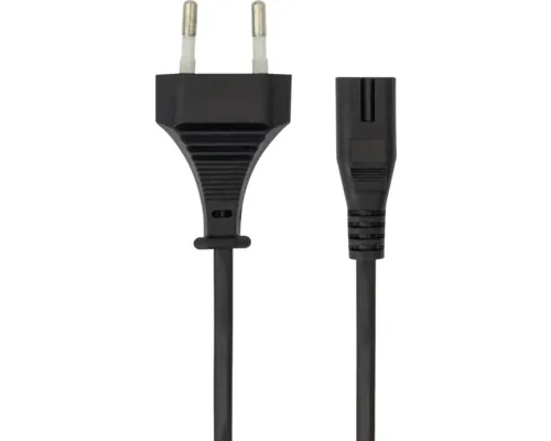 Cablu alimentare Sbox euro mufă 2 pini 1,8m conector mamă, negru buc