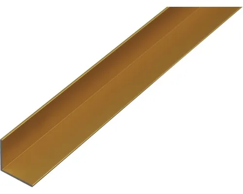 Cornier aluminiu Alberts 10x10x2 mm, lungime 1m, culoare aurie buc