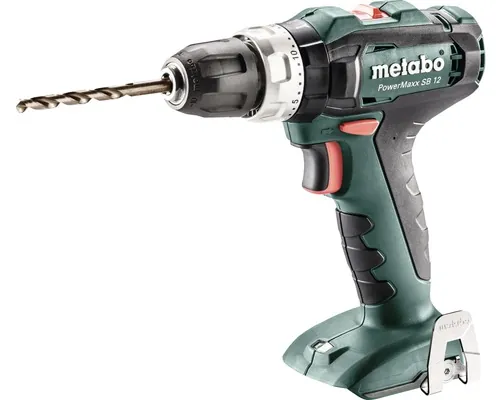 Mașină de găurit & înșurubat (Bormașină) cu percuție Metabo PowerMaxx SB 12 12V max. 40Nm, max. 1400 r/min, fără acumulator și încărcător buc