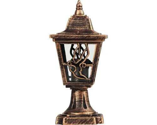 Stâlp iluminat cu felinar Boston E27 max. 1x40W, 31 cm, pentru exterior IP44, bronz antic buc
