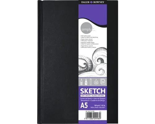 Caiet pentru schițe Simply A5, 54 pagini buc