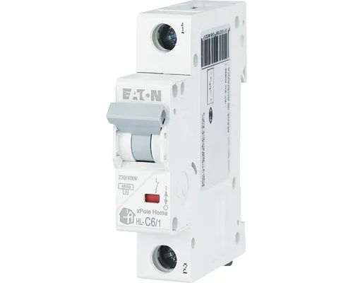Disjunctor electric modular Eaton xPole Home 1P 6A 4,5kA, curbă C buc