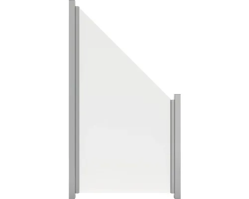Element gard GroJa Belfort stânga 90x180/90 cm satinat buc