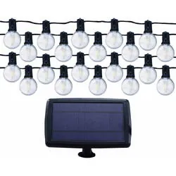 Instalatie luminoasa solara cu 25 becuri led G40 lumina calda 33518 Lohuis