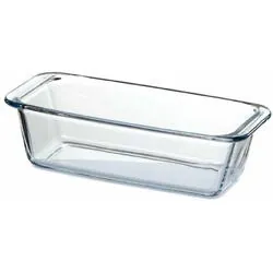 Tava rectangulara pentru chec din sticla termorezistenta 31x12 cm h 7 cm 163l borcam 1017160