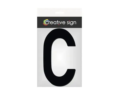 Literă casă „C” 11x20cm, din plexiglas negru buc