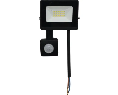 Proiector LED exterior Chrome Slim 20W 1800 lumeni IP44, senzor de miscare, lumină rece, negru buc
