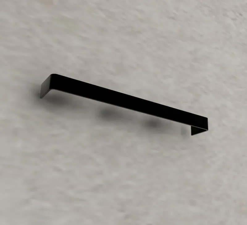 TOWEL BAR-500 PAINTED BLACK MAT