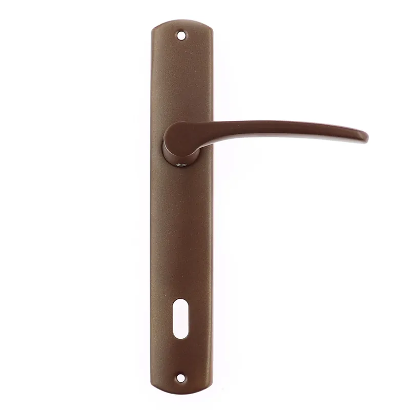 Maner usa interior, cu sild, Urbis, pentru cheie, metal, maro, 90 mm buc